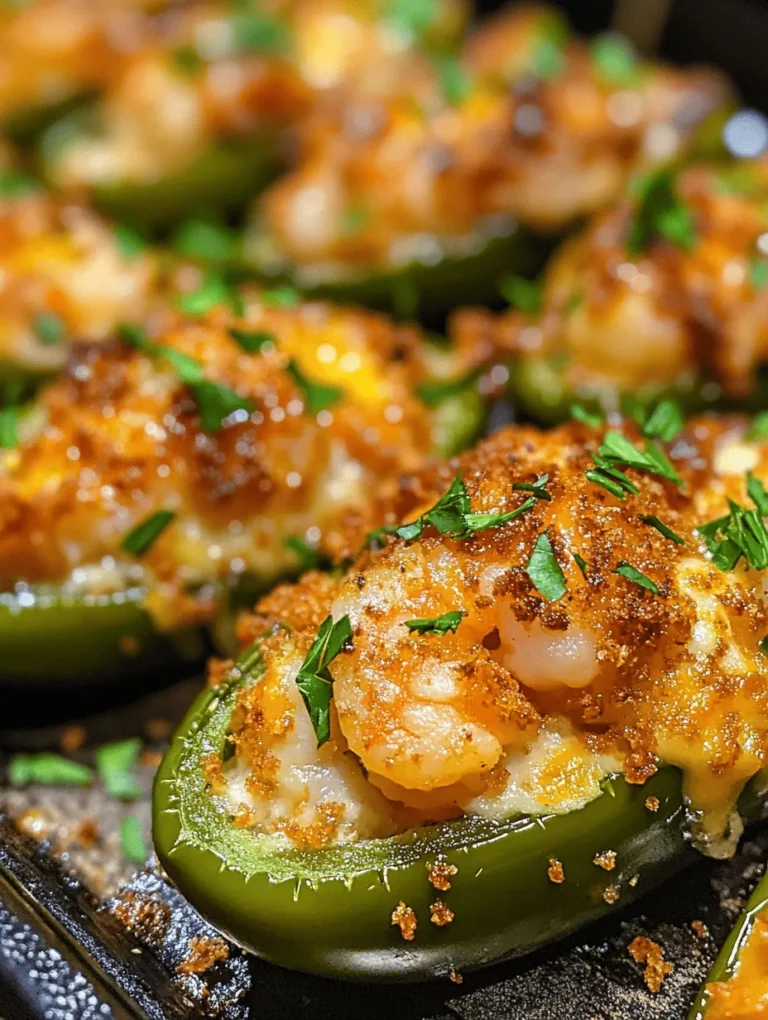 Stuffed jalapeños have secured their place as a beloved appetizer, captivating taste buds across gatherings, parties, and game days alike. Their appeal lies not only in their vibrant appearance but also in their versatility and ability to please a crowd. Among the myriad of filling options, the Fiery Cajun Shrimp Stuffed Jalapeños stand out, featuring a delightful combination of succulent shrimp and the bold, zesty flavors characteristic of Cajun cuisine. This dish is a perfect harmony of heat and flavor, making it an irresistible choice for anyone looking to spice up their appetizer game.