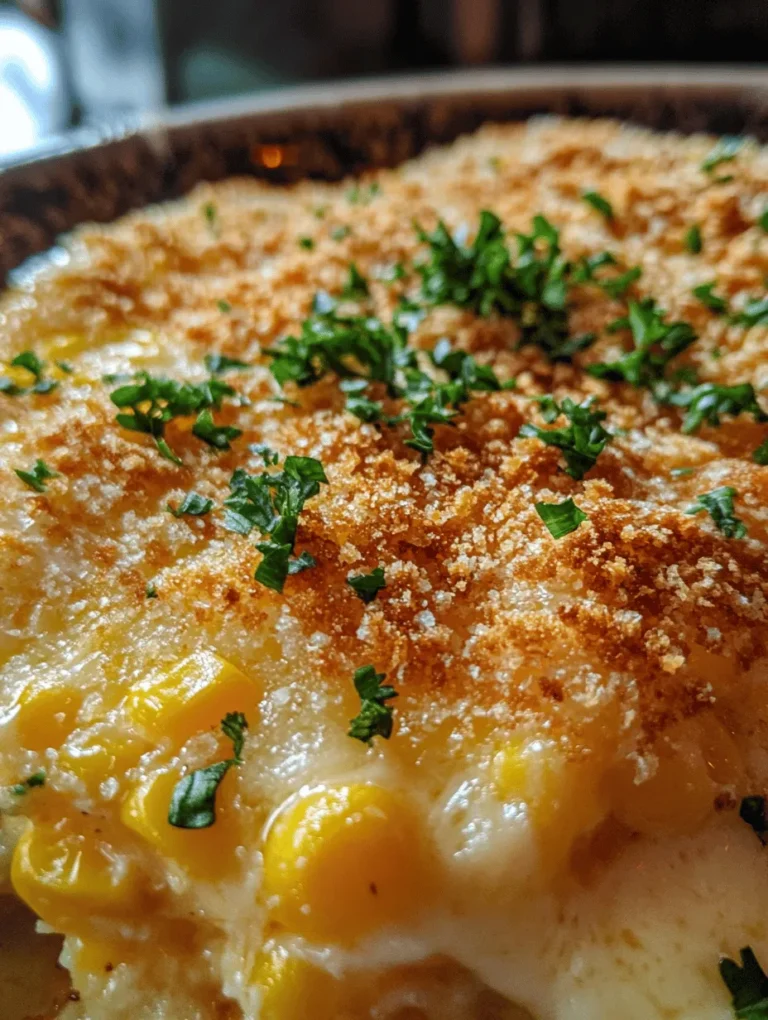 Imagine a cozy gathering with friends and family where the aroma of a freshly baked Honey-Glazed Corn Casserole fills the air. This dish is not only a delightful combination of sweet and savory flavors but also boasts a crunchy layer of crispy Parmesan crust that elevates the entire experience. Every bite of this casserole offers a perfect balance of creaminess from the corns and tanginess from the cheese, making it an ideal side dish or a satisfying main course. Trust me, once you taste it, you'll want to share this recipe at every gathering!