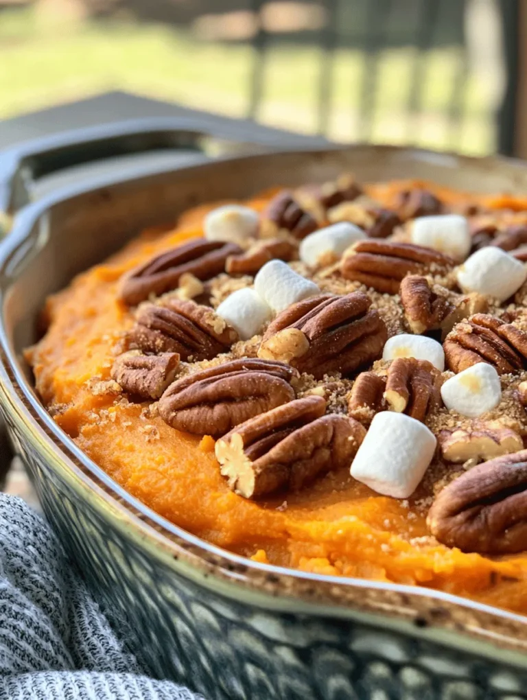 Imagine a warm, sweet dish sitting at the center of your holiday feast, beckoning everyone with its rich, caramelized aroma. Southern Sweet Potato Casserole is not just a side dish; it's a celebration of flavors that captures the heart of Southern cuisine. Its creamy, sweet filling topped with crispy pecans (and optionally gooey marshmallows) makes it a family favorite. This recipe is a cherished tradition in many households, often evoking laughter and memories of family gatherings. Are you ready to experience a truly delightful dish that melds nostalgia with irresistible flavor?