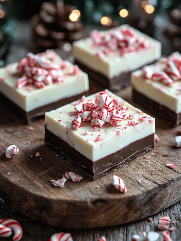 Get ready to indulge in a truly festive treat that brings the magic of Christmas right to your kitchen! Peppermint Bark Christmas Fudge is not just about the vibrant layers of chocolate; it’s also about invoking the warm memories of holidays spent with loved ones. Imagine rich, semi-sweet chocolate perfectly contrasting with creamy white chocolate and a refreshing peppermint twist. This delightful fudge is a favorite during the holiday season and makes a perfect gift or festive addition to your dessert table.