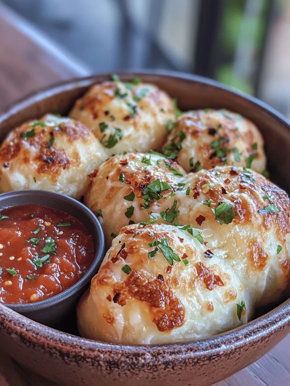 Imagine sinking your teeth into golden-brown knots, bursting with cheesy goodness and enveloped in a heavenly garlic butter aroma. These Delightfully Cheesy Garlic Knots are not just a side dish; they are a culinary experience that transforms any meal into a special occasion! Whether you serve them as an appetizer, a game-day snack, or a cozy family dinner, their warm, fluffy texture paired with a rich marinara dipping sauce makes them utterly irresistible. Get ready to be the star of your next gathering with this delightful treat!