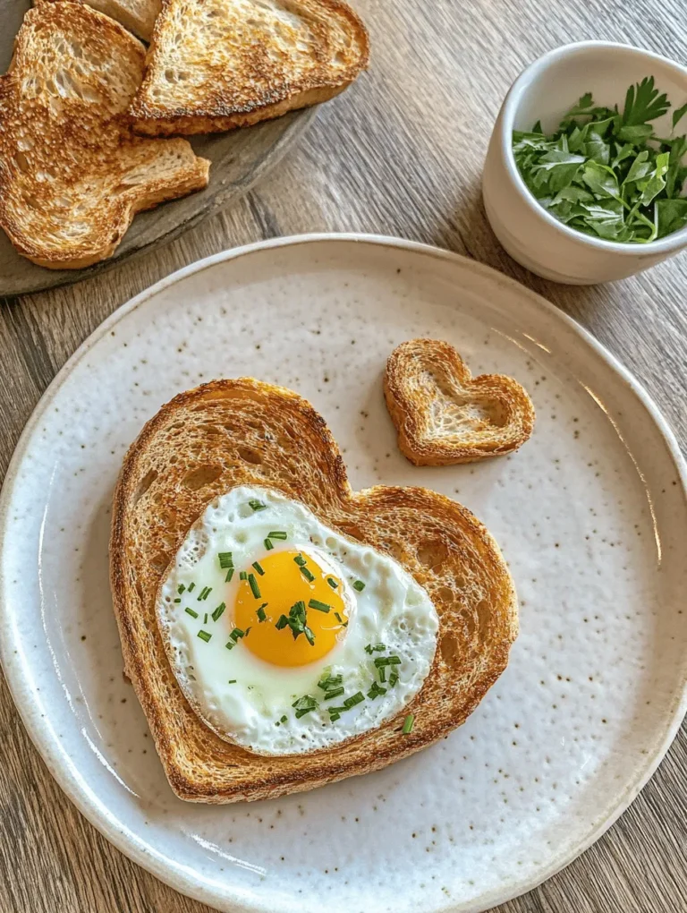 Imagine serving up a breakfast that not only satisfies cravings but also warms the heart. The Heart-Shaped Egg-in-a-Hole is an enchanting recipe that transforms a classic breakfast into something whimsical and special. Perfect for Valentine’s Day or just an ordinary morning when you want to add a touch of romance, this dish combines the comforting flavors of toasted bread and perfectly cooked eggs, all presented in a playful heart shape. Plus, it’s quick and easy to prepare, making it a delightful surprise for anyone you love!