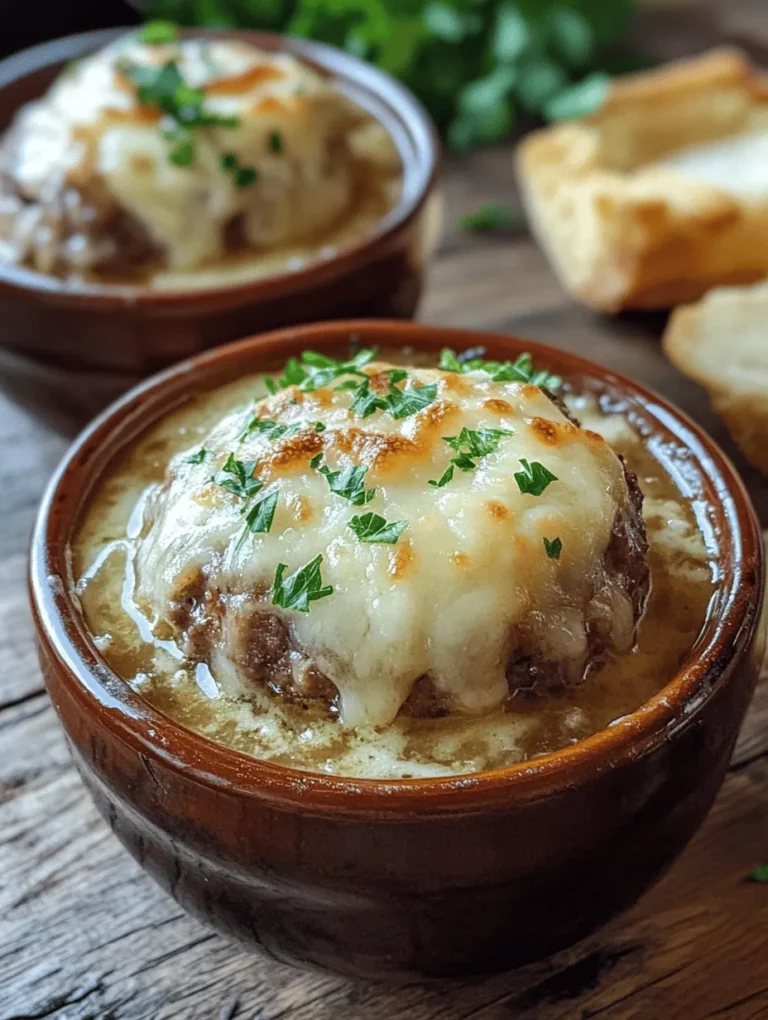 If you’ve ever craved the deep, savory flavor of French onion soup, these French Onion Meatballs will hit the spot perfectly! Imagine tender meatballs infused with caramelized onions and garlic, then finished with melted Swiss cheese and rich beef broth. This dish isn’t just a meal; it’s a heartfelt experience, bringing family and friends together around the table. Perfect for cozy dinners, it offers a unique twist on classic flavors that will leave you satisfied and wanting more.