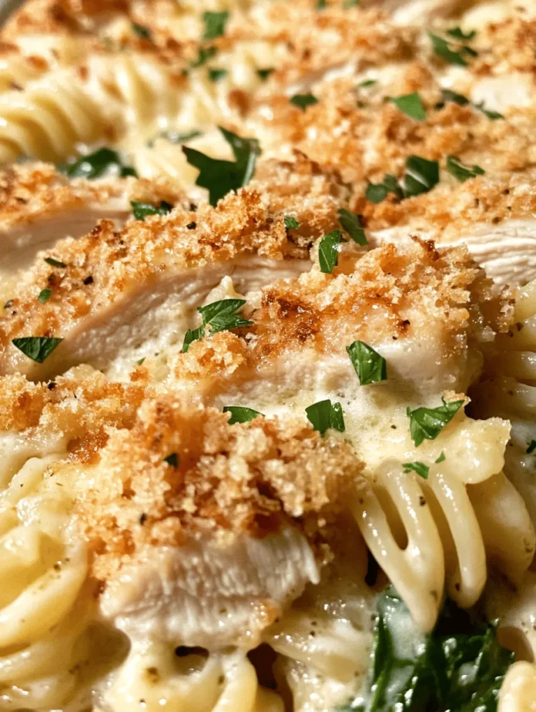 Imagine an evening where a warm, cheesy casserole emerges from the oven, filling your home with an irresistible aroma of garlic and herbs. This Creamy Garlic Herb Chicken Alfredo Bake brings together tender chicken, luscious cream, and perfectly cooked pasta, creating a hearty meal that the whole family will adore. It’s not just a meal; it’s an experience that evokes cozy dinners with loved ones. What makes this dish special is its creamy texture, vibrant flavors, and the symphony of herbs that dance on your palate. Perfect for busy weeknights or special occasions, this recipe is destined to become a family favorite!