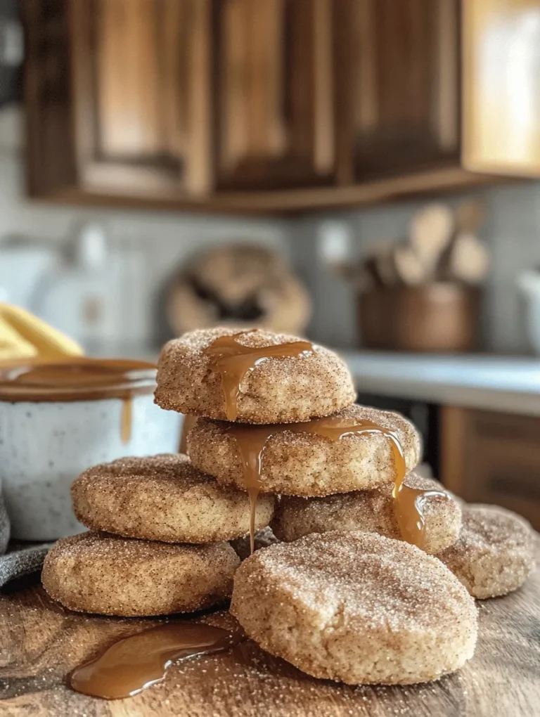 Imagine biting into a warm, chewy cookie, redolent of sweet cinnamon, with a delightful surprise of gooey caramel on top—it’s pure indulgence! Our Caramel Drizzle Snickerdoodle Cookies are the perfect treat for cookie lovers and anyone with a sweet tooth. This recipe elevates the classic snickerdoodle by adding a rich caramel drizzle, creating a mouthwatering combination that’s bound to impress family and friends. Whether you're baking for a special occasion or simply craving something sweet, these cookies are sure to steal the show!