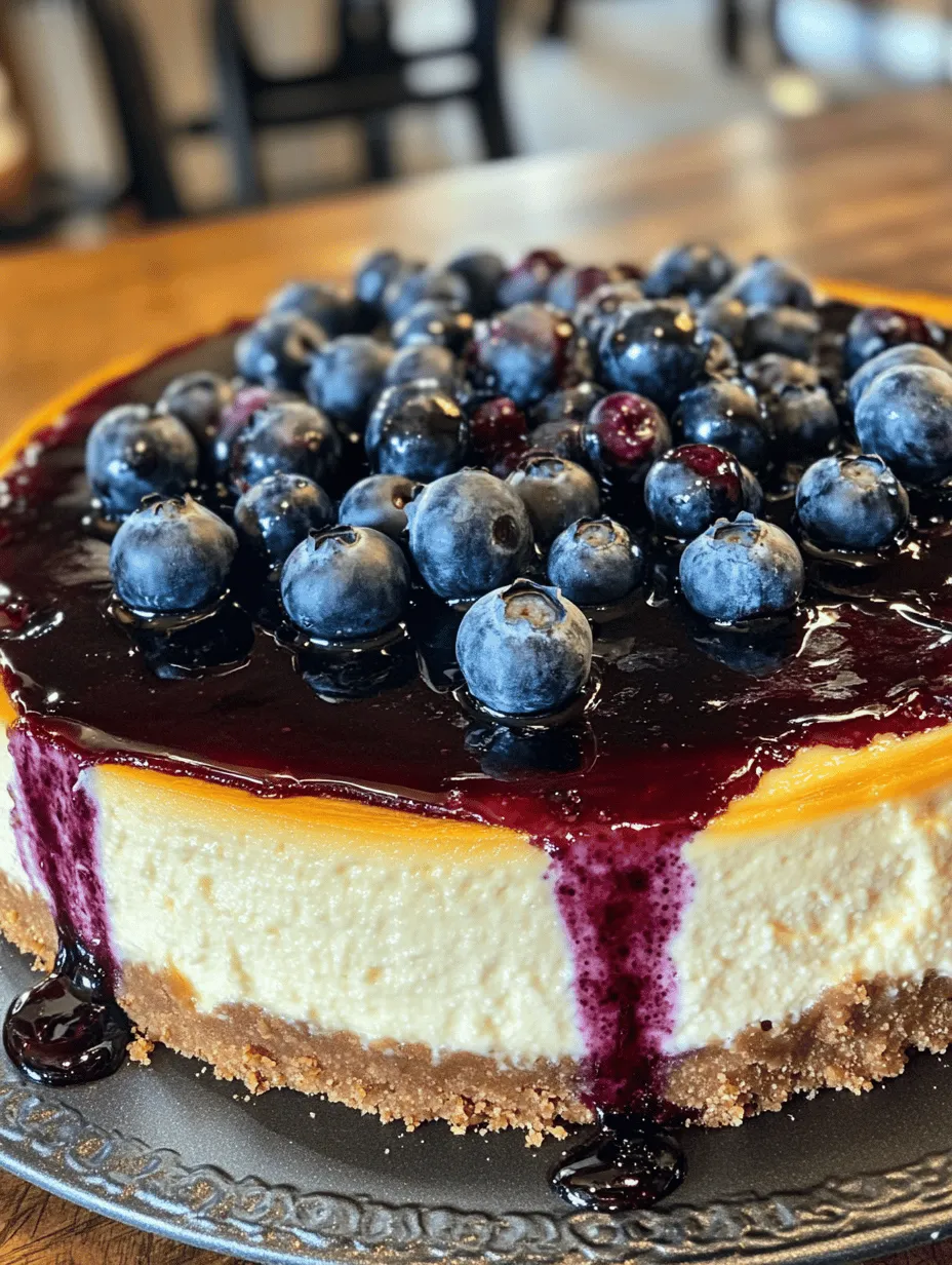 If you’re searching for a dessert that captivates not just with its taste but also with its stunning appearance, look no further than this White Chocolate Blueberry Cheesecake. Creamy, rich, and adorned with luscious blueberries, this cheesecake is a delightful blend of flavors and textures. Perfectly baked with a buttery graham cracker crust, it’s a crowd-pleaser that will have your guests begging for the recipe. With every bite, you’ll experience the sweet and tangy burst of fresh blueberries, paired with the decadence of white chocolate – it's a heavenly treat perfect for any occasion.