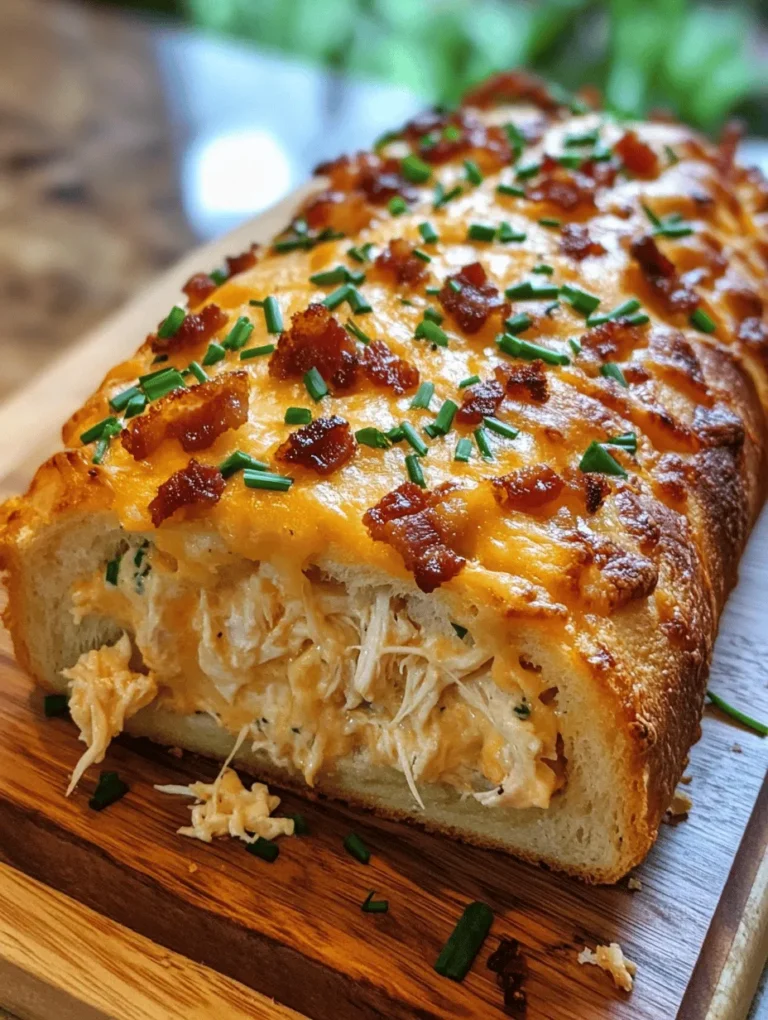 If you’re craving a mouth-watering dish that brings together the flavors of crispy bacon, juicy chicken, and creamy ranch dressing, then Chicken Bacon Ranch Stuffed Bread is a must-try! This recipe is not only easy to make, but it also serves as an exceptional crowd-pleaser for any gathering. Picture slicing into a warm, golden loaf revealing the gooey melted cheese and savory filling – it’s comfort food at its finest.