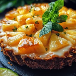 If you're looking for a delightful dessert that captures the essence of summer in every bite, the Tropical Paradise Pineapple Fridge Tart is an absolute must-try. This no-bake dessert combines the sweet and tangy flavors of pineapple with a creamy filling, all nestled atop a crunchy biscuit base. Perfect for summer gatherings, beach parties, or any celebration, this tart is not only easy to make but also a refreshing treat that will impress your guests.