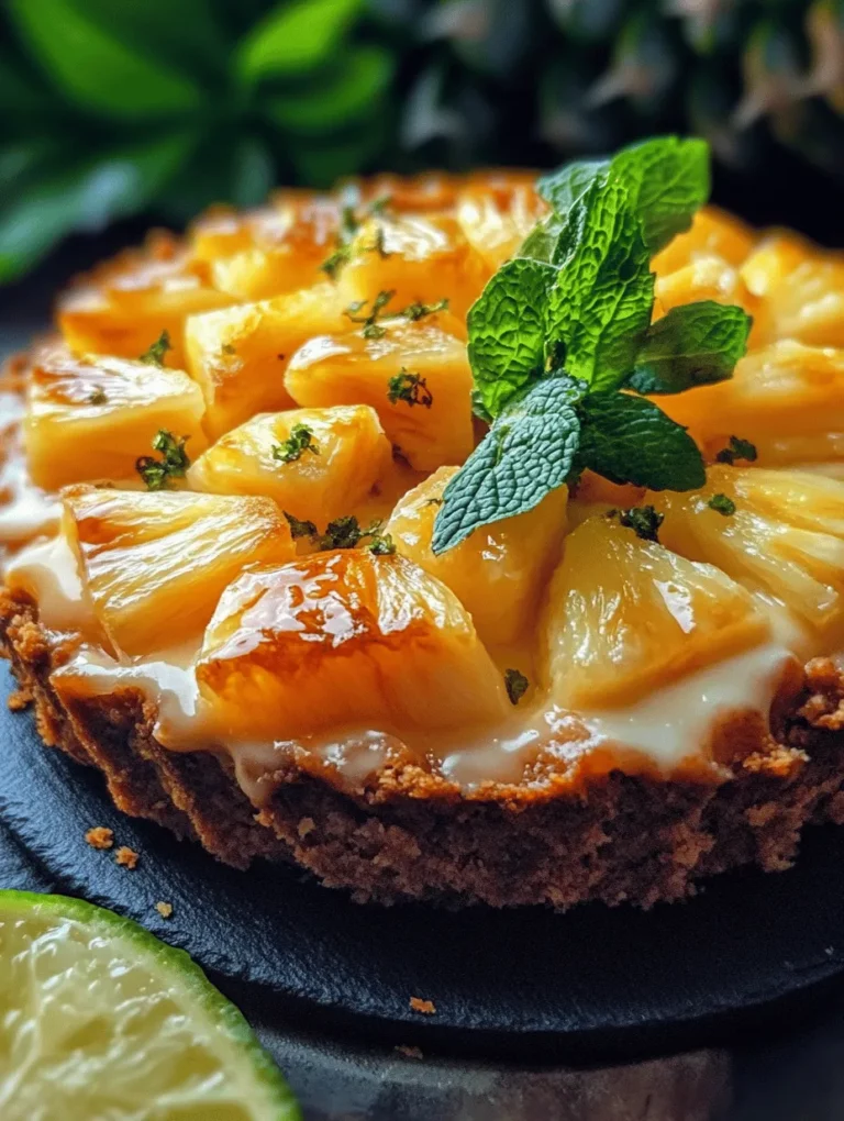 If you're looking for a delightful dessert that captures the essence of summer in every bite, the Tropical Paradise Pineapple Fridge Tart is an absolute must-try. This no-bake dessert combines the sweet and tangy flavors of pineapple with a creamy filling, all nestled atop a crunchy biscuit base. Perfect for summer gatherings, beach parties, or any celebration, this tart is not only easy to make but also a refreshing treat that will impress your guests.