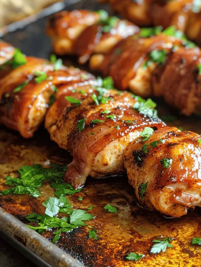 Get ready to tantalize your taste buds with these mouth-watering Bacon Brown Sugar Chicken Tenders! Imagine juicy chicken enveloped in crispy bacon, all drizzled with a sweet and tangy marinade that will have everyone coming back for seconds. This dish is not just a meal; it's an experience that combines comfort food with an irresistible flavor profile. Perfect for family gatherings or a cozy weeknight dinner, these chicken tenders are bound to impress!