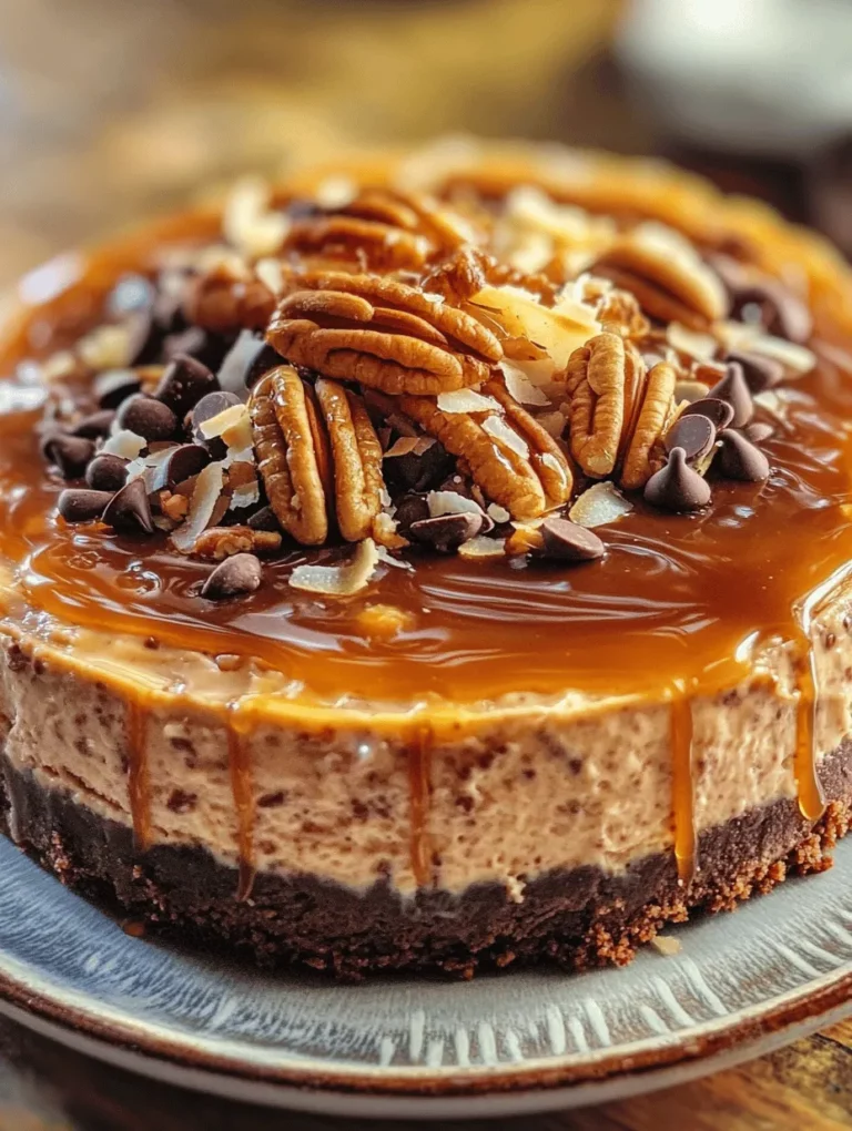 If you're a fan of indulgent desserts, the German chocolate cheesecake is a heavenly treat that deserves a place in your recipe repertoire. Combining the rich flavors of traditional German chocolate cake with the creamy goodness of cheesecake, this dessert is bound to impress at any gathering. What makes it even more appealing is that it's a no-bake recipe, allowing you to whip up this delectable treat without the fuss of baking. The creamy texture, coupled with the luscious flavors of chocolate, coconut, and pecans, makes it a crowd-pleaser for both chocolate lovers and cheesecake aficionados alike.