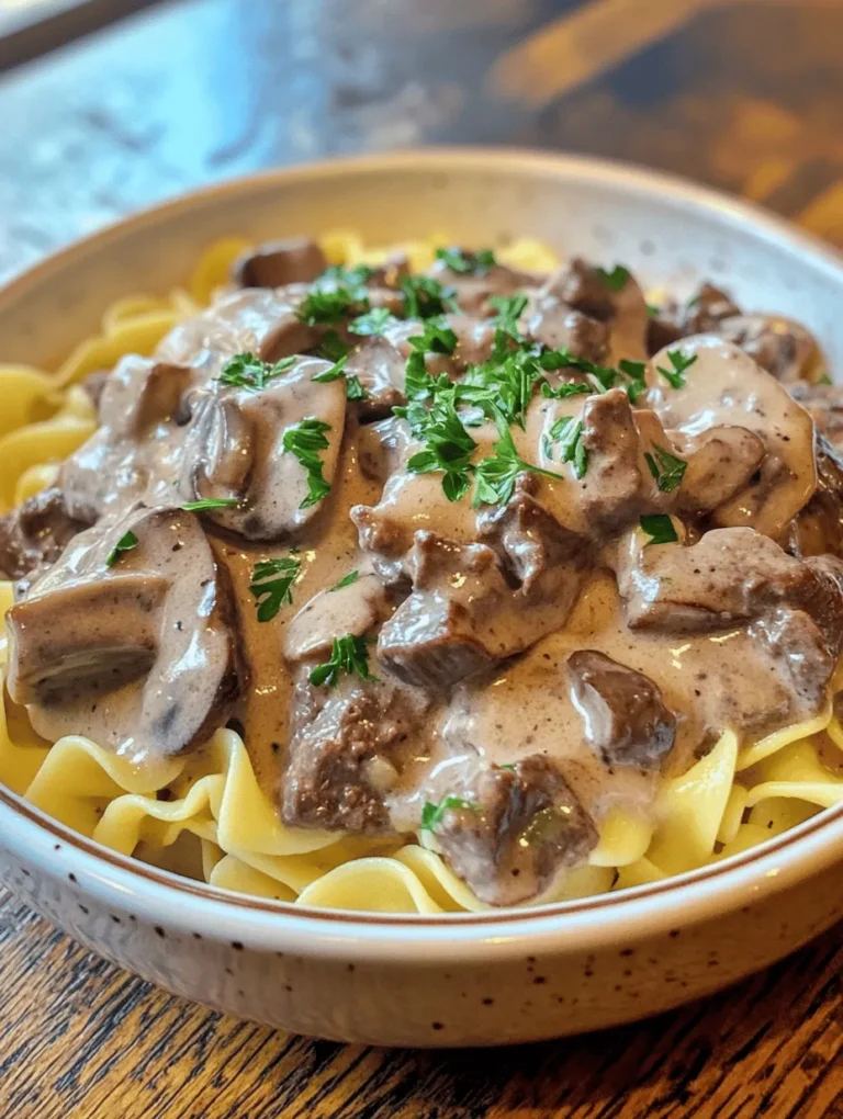 Picture this: tender pieces of beef slowly cooked to perfection, enveloped in a rich and creamy sauce, with the enticing aroma of savory mushrooms wafting through the air. Heavenly Slow Cooker Beef Stroganoff is not just a meal; it's an experience that brings warmth and comfort to any dinner table. Whether you're hosting a family gathering or enjoying a cozy night in, this beloved dish promises to leave everyone spooning up seconds!