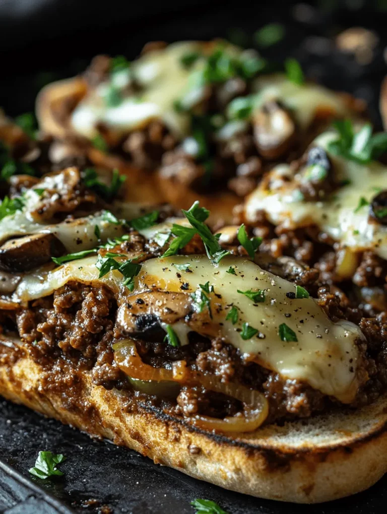 Take your taste buds on a unique journey with these Philly Cheesesteak Sloppy Joes! Imagine biting into a savory, hearty, and ooey-gooey sandwich that’s packed with flavorful ground meat, sautéed veggies, and melty provolone cheese all nestled in a soft, toasted bun. This recipe is incredibly special as it brings together the unmistakable flavors of a classic Philly cheesesteak in a fun, easy-to-make sloppy joe format. Perfect for busy weeknights or casual gatherings, these sandwiches are sure to impress. You'll want to keep this recipe close by!