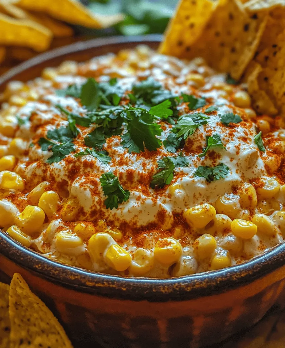 Mexican street corn, known as elote, has gained immense popularity across the globe, celebrated not only for its delectable taste but also for its cultural significance. This traditional dish, often enjoyed from street vendors in Mexico, features grilled corn on the cob slathered in a rich mixture of mayonnaise, cheese, lime, and spices. As food enthusiasts sought a way to enjoy these vibrant flavors in a more shareable format, the Mexican Street Corn Dip was born. This dip captures the essence of elote while providing a creamy texture and bold flavors that make it an instant crowd-pleaser.