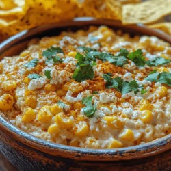 Mexican street corn, known as elote, has gained immense popularity across the globe, celebrated not only for its delectable taste but also for its cultural significance. This traditional dish, often enjoyed from street vendors in Mexico, features grilled corn on the cob slathered in a rich mixture of mayonnaise, cheese, lime, and spices. As food enthusiasts sought a way to enjoy these vibrant flavors in a more shareable format, the Mexican Street Corn Dip was born. This dip captures the essence of elote while providing a creamy texture and bold flavors that make it an instant crowd-pleaser.