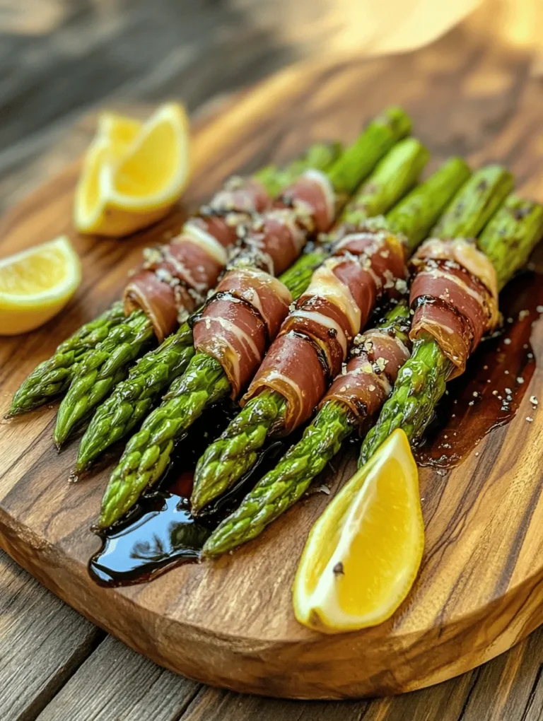 Looking for a show-stopping appetizer that’s as delicious as it is easy to prepare? Prosciutto-Wrapped Asparagus Bites are sure to impress your guests! These delightful bites combine the perfect balance of salty, crispy prosciutto with tender, vibrant asparagus. Dazzling in both presentation and flavor, they make a fantastic addition to any party or gathering. With just a few simple ingredients, you'll create a dish that elevates any occasion!