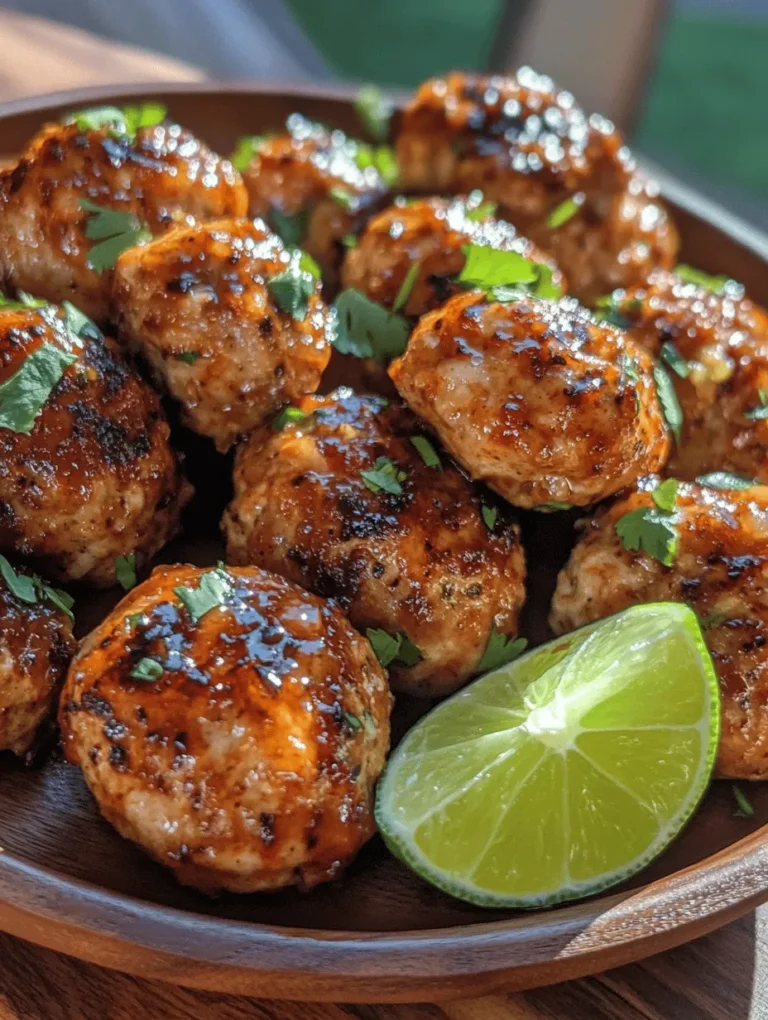 Imagine sinking your teeth into tender, juicy meatballs bursting with vibrant flavors. Our Sweet Chili Lime Chicken Meatballs are the perfect blend of sweet, spicy, and tangy goodness. They make for an irresistible starter or a satisfying main dish that is sure to impress your guests. Whether you're hosting a dinner party or just looking to spice up your weeknight dinner, this recipe stands out because of its simplicity and the delightful explosion of flavors.