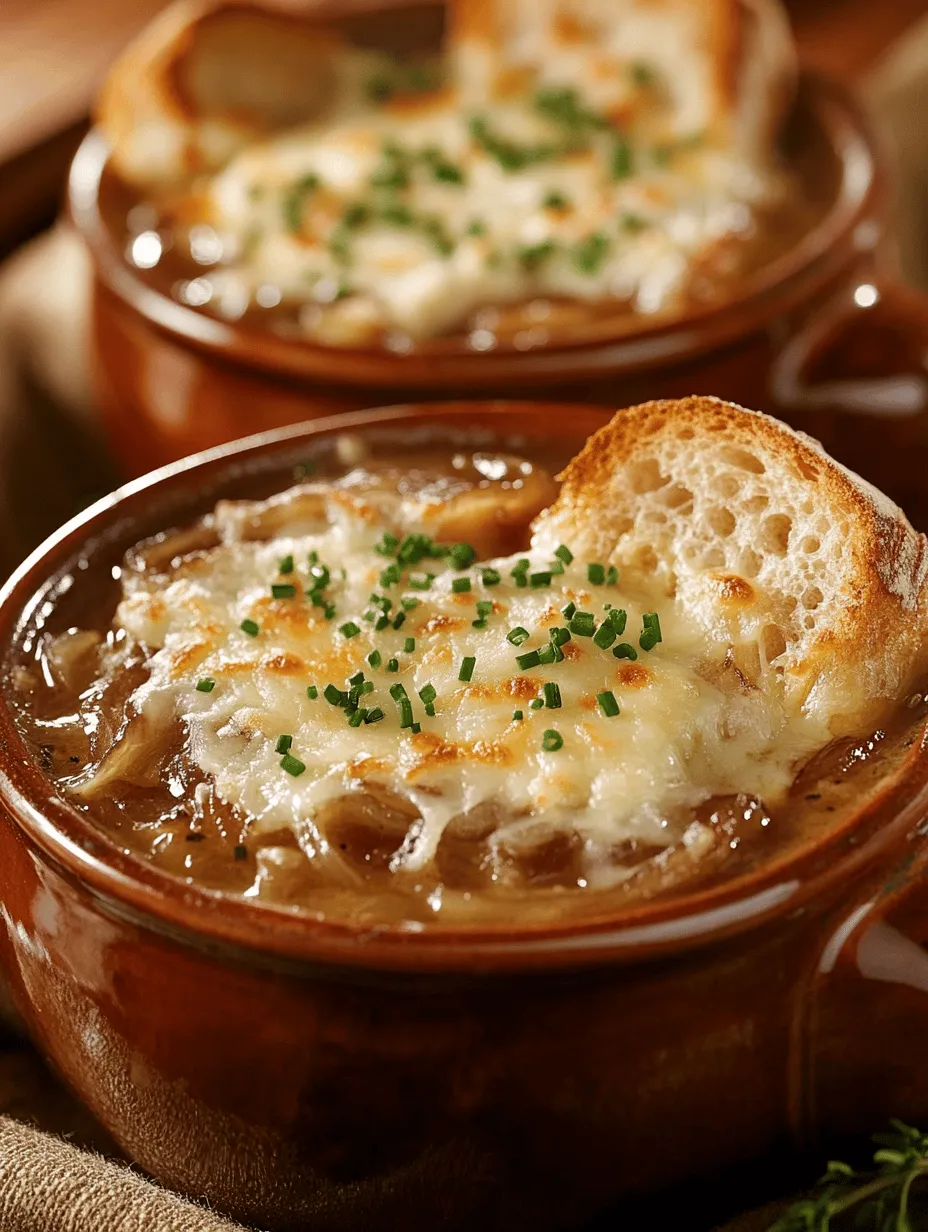 Imagine a steaming bowl of savory French onion soup, fragrant with the rich aroma of caramelized onions and accented by a gooey, melted cheese topping. This comforting dish is not only a classic but a true testament to the beauty of simple ingredients transforming into something extraordinary through the magic of cooking. Whether you're warming up on a chilly evening or impressing guests at a dinner party, this French onion soup recipe is bound to become a favorite in your household.