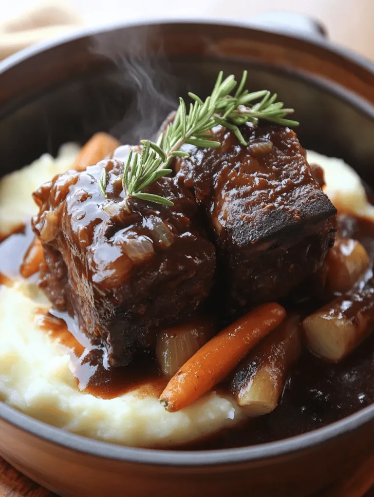 Indulge in the rich, deep flavors of velvety red wine braised short ribs, a dish that promises to impress at any dinner table. Imagine tender, succulent pieces of beef that melt in your mouth, infused with the aromatic goodness of herbs and red wine. This recipe is more than just a meal; it’s an invitation to create memorable dining experiences with friends and family. Perfect for celebrations or cozy gatherings, these short ribs encapsulate warmth and sophistication.