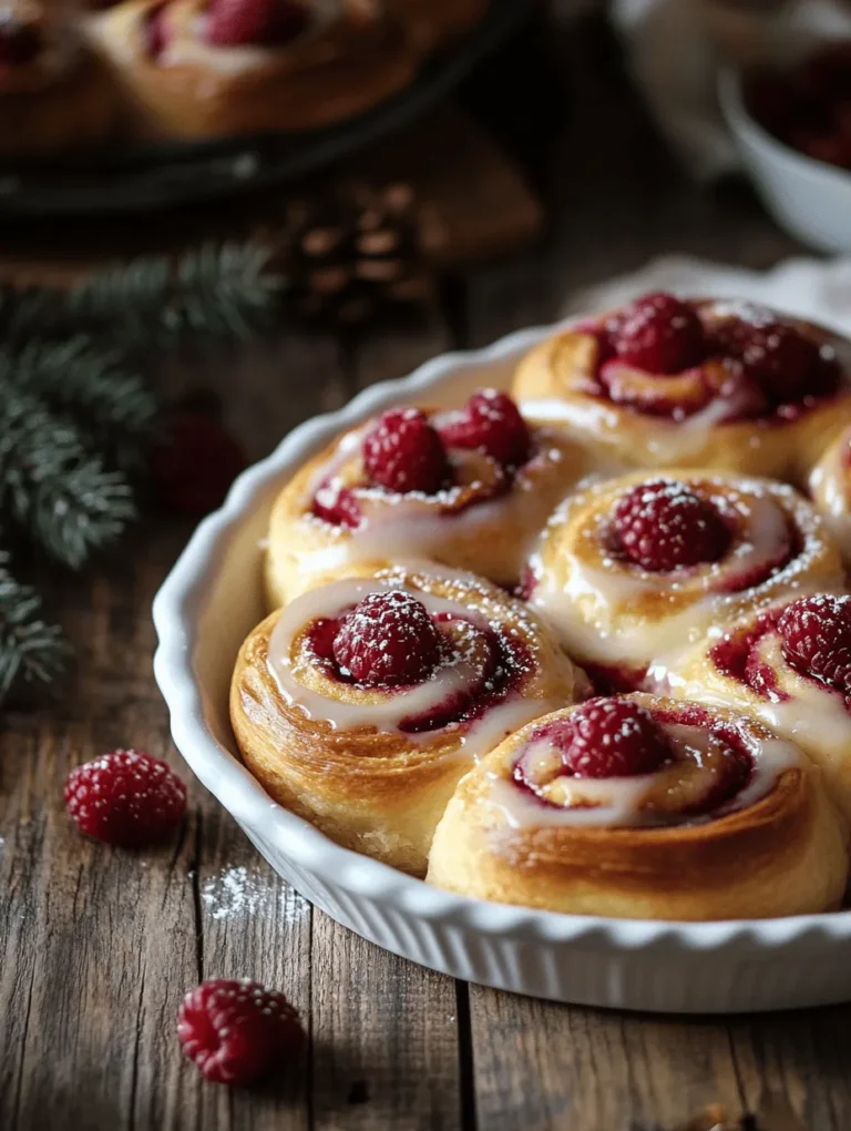 If you're searching for an irresistibly delicious treat that combines warm, tender cinnamon rolls with the freshness of raspberries, look no further! Our Raspberry Cinnamon Rolls with Lemon Glaze are a delightful fusion of flavors that will make your mornings brighter and sweeter. Imagine biting into a fluffy, gooey roll loaded with juicy raspberries and a zesty lemon glaze that dances on your taste buds. Once you try them, you’ll understand why this recipe is a favorite for brunch gatherings, Sunday breakfasts, or simply indulging in a sweet treat.