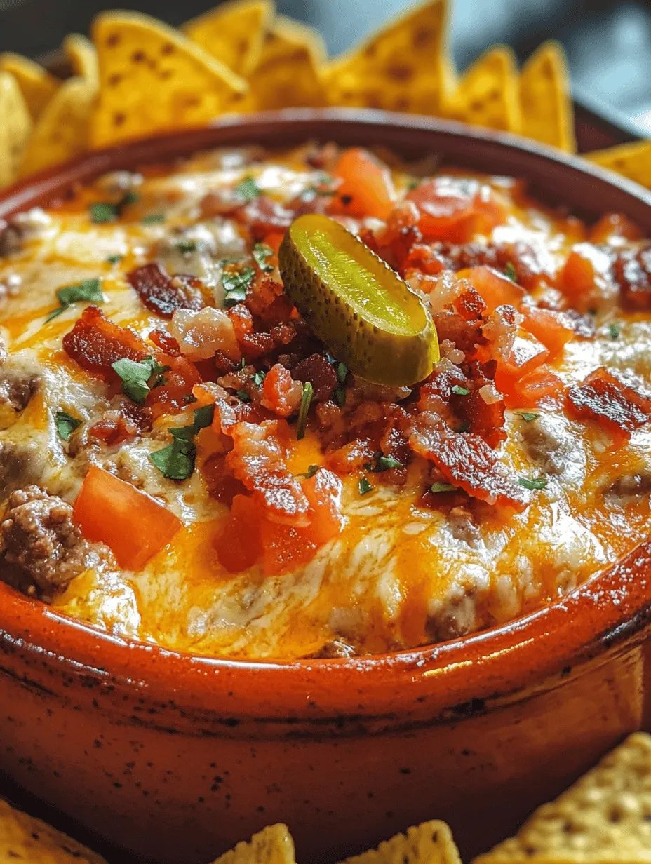 Sizzling Bacon Cheeseburger Qesadilla Dip: A Comfort Food Delight