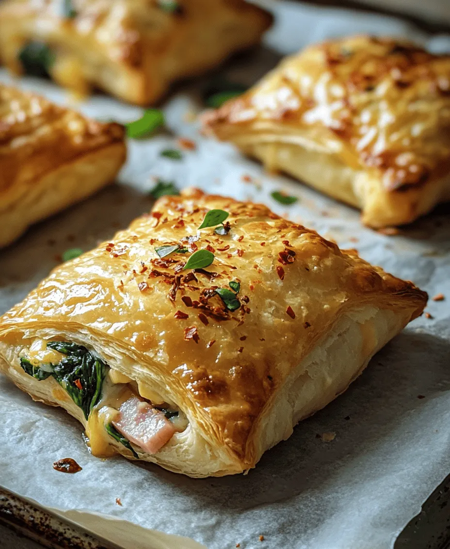 Savory Ham, Cheese & Spinach Puffs are not just a snack; they are a delightful fusion of flavors and textures that can elevate any gathering or meal. Whether you're hosting a brunch, planning a picnic, or simply craving a comforting treat, these puffs are the perfect solution. The combination of flaky pastry, salty ham, creamy cheese, and fresh spinach creates a mouthwatering experience that is hard to resist. They are easy to make, and once you take a bite, you'll understand why they are a favorite among both adults and kids.