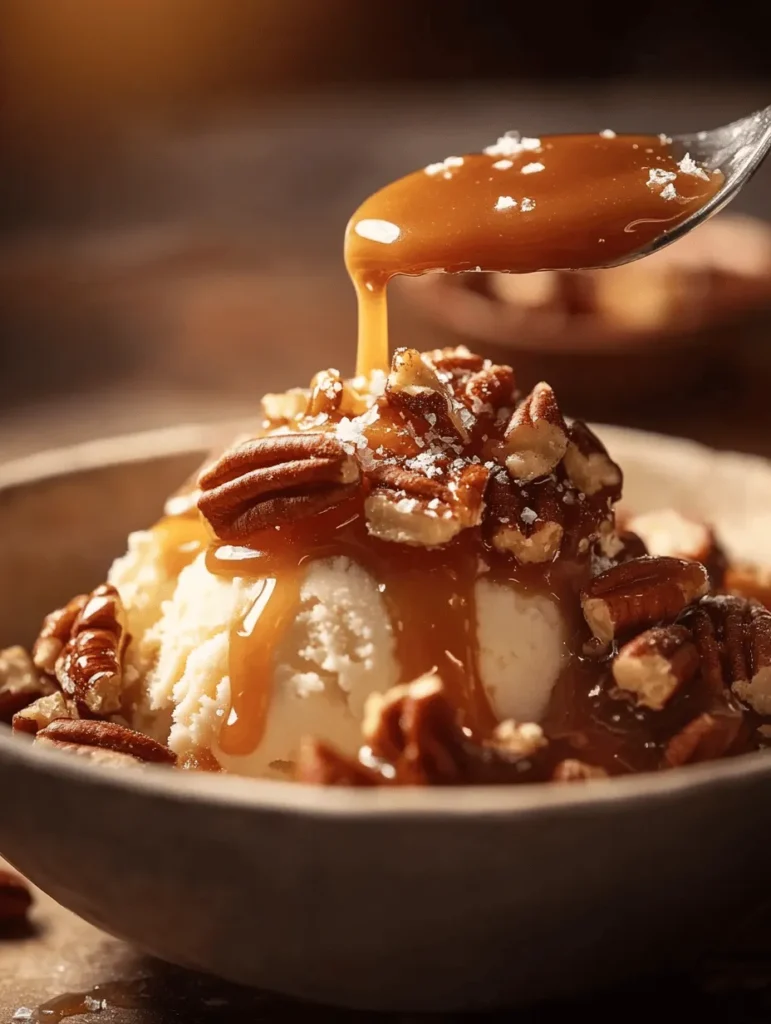 Imagine a velvety sauce that perfectly marries sweet caramel and the crunch of pecans, topped with a sprinkle of sea salt for that perfect balance of flavors. Our Decadent Salted Caramel Pecan Sauce elevates any dessert, from ice cream to brownies, turning the ordinary into the extraordinary. This sauce is not just a treat for the taste buds, but also a nostalgic journey — reminding many of sweeter moments shared around a dinner table or festive gatherings, where dessert is the star of the show.