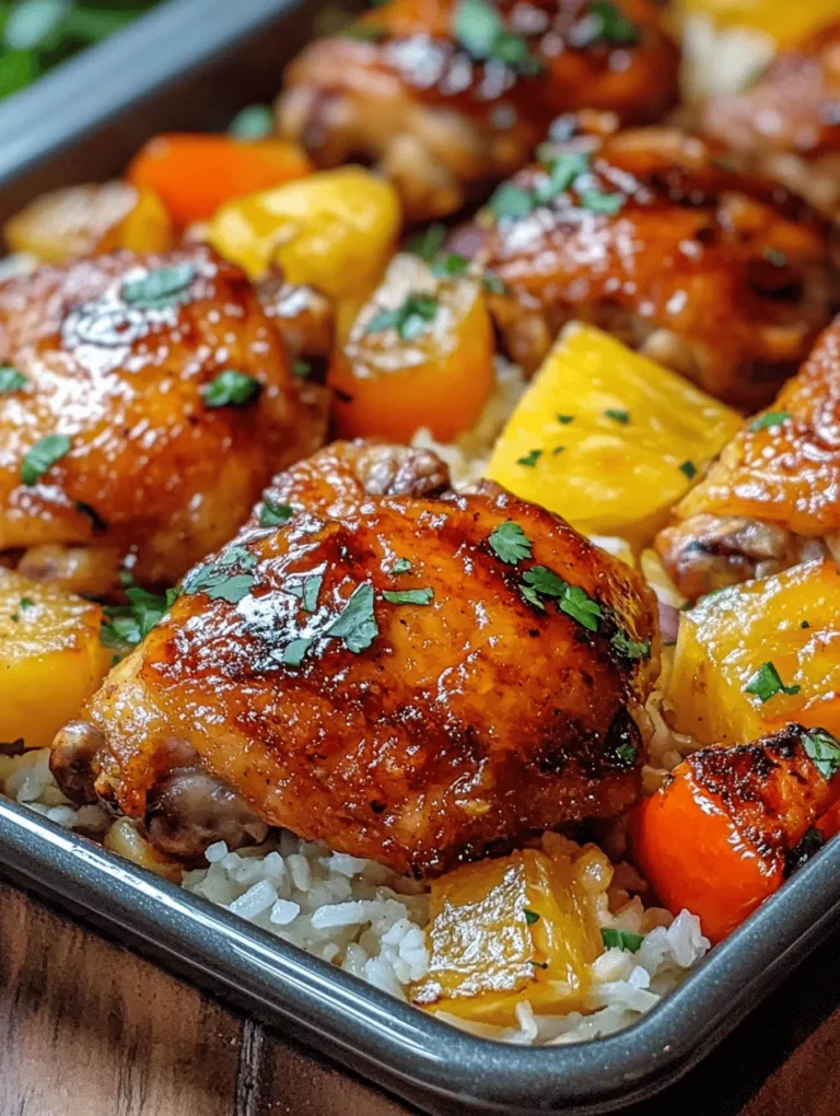 If you’re looking for a delicious and effortless meal that combines the flavors of the tropics with the convenience of a one-pan dish, look no further than Hawaiian Chicken Sheet Pan. This vibrant recipe is not only a feast for the taste buds but also a time-saver for busy individuals and families. With juicy chicken thighs, sweet pineapple, and colorful fresh vegetables, this dish brings a touch of Hawaiian sunshine to your dinner table.