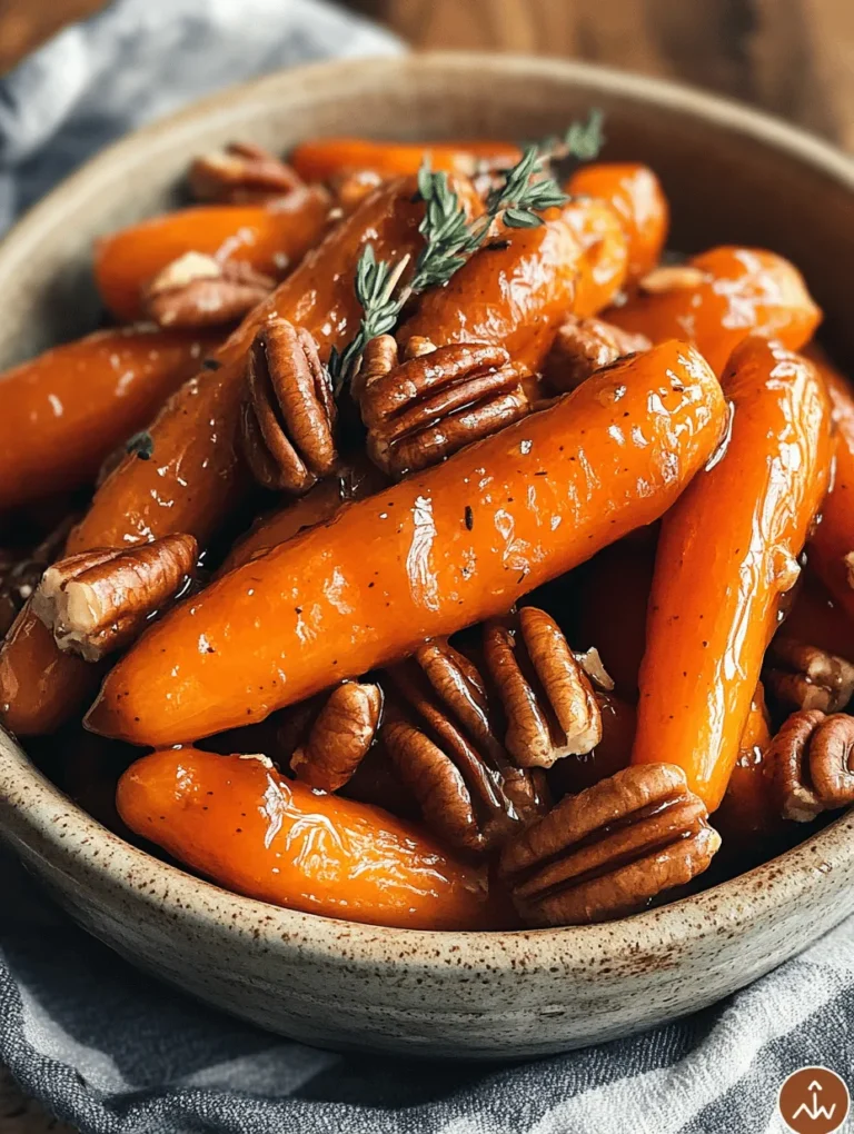 Imagine a plate of vibrant, glossy baby carrots glistening under a rich maple glaze, topped with crunchy, toasted pecans. This Maple-Glazed Carrots with Pecan Crunch recipe is not just a side dish; it's an experience that ignites the senses with every bite. The sweet notes of maple syrup combined with the subtle crunch of pecans create a harmonious blend of flavors. Whether it’s a family gathering, a holiday feast, or a cozy weeknight dinner, this dish brings warmth and elegance to any table.