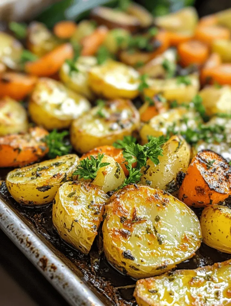 Looking for a side dish that bursts with flavor and is easy to prepare? Look no further than Garlic Herb Roasted Potatoes, Carrots, and Zucchini! This vibrant combination of three hearty vegetables infused with aromatic garlic and fresh herbs will elevate any meal. There’s something special about roasting veggies—how the high heat transforms their textures, enhancing their natural sweetness while creating a crispy exterior. Whether you're serving it at a family gathering or a simple weeknight dinner, this dish is sure to impress!