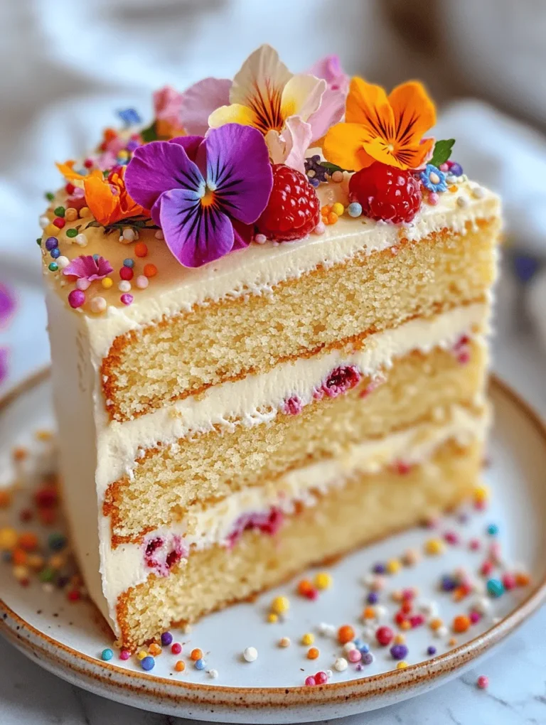 There's nothing quite like the joy of celebrating a birthday with an exquisite cake that captures the essence of the occasion. The Elegant Birthday Bliss Cake is a show-stopping dessert that will leave your guests in awe and craving more. With soft layers of buttery goodness and velvety frosting adorned with fresh edible flowers and berries, this cake not only tastes delicious but also looks stunning on any celebratory table. Whether it's for a child, a friend, or a milestone event, this cake adds a special touch to your birthday festivities.