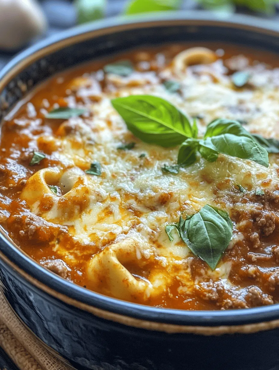 Slow Cooker Tomato Tortellini Soup with Ground Beef: A Hearty Comfort Food