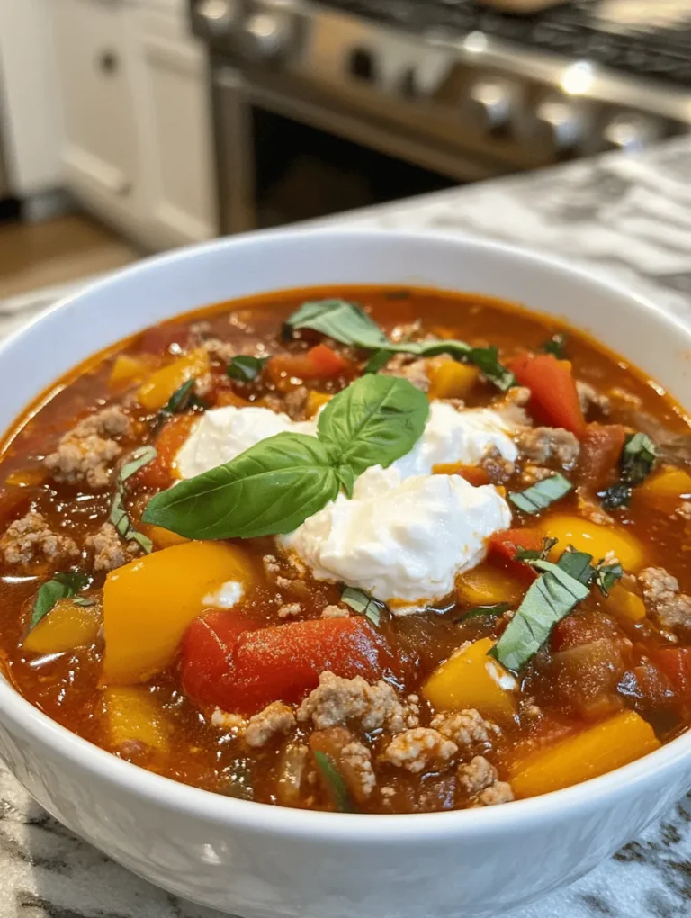 If you're craving a hearty, comforting dish that's full of rich flavors, look no further than this BEST Lasagna Soup Recipe! Imagine a warm bowl of savory broth filled with perfectly cooked noodles, tender sausage, vibrant veggies, and a dollop of creamy ricotta cheese—sounds delicious, right? This dish brings together all the beloved flavors of traditional lasagna with the convenience of a soup, making it a family favorite! It's a dish that warms the heart and fills the belly, perfect for chilly nights or cozy gatherings.