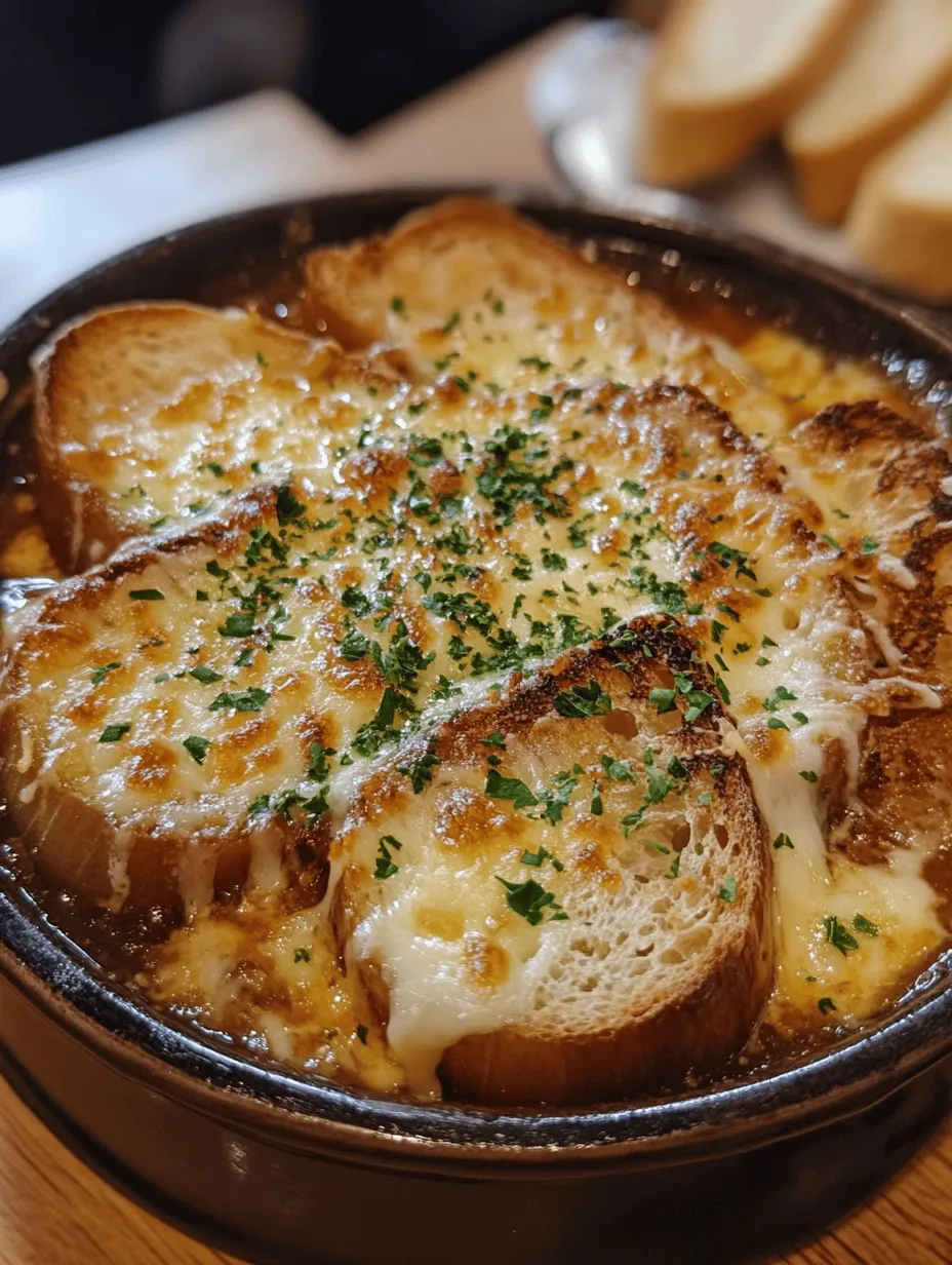 Imagine sitting in a cozy, rustic kitchen as a delicious aroma envelops you. The warmth of a bowl of Rustic French Onion Soup brings instant comfort, making it the perfect dish for chilly evenings. This soup is a perfect marriage of sweet caramelized onions, rich beef broth, and melted Gruyère cheese, creating a melody of flavors that are simply irresistible. Whether you're enjoying it as an appetizer or a hearty main course, this dish is sure to impress!