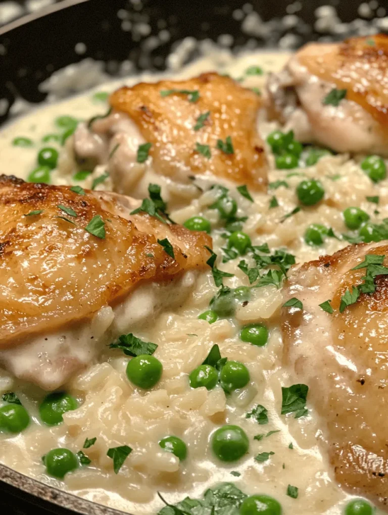 Imagine a cozy evening where the rich aroma of creamy Parmesan chicken fills your kitchen. This One-Pan Creamy Parmesan Chicken & Rice is not just a meal; it's an experience that combines succulent chicken thighs with creamy, cheesy rice, and tender peas—all cooked in one skillet for the ultimate comfort food. Perfect for busy weeknights or laid-back weekends, this dish is beloved for its simplicity and bold flavors.