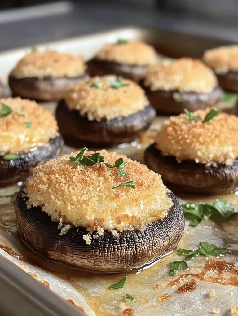 Imagine small, savory bites that burst with flavor in every mouthful - that’s exactly what Cheesy Garlic Stuffed Mushrooms offer! These delectable treats, filled with creamy cheeses and aromatic garlic, are perfect for special occasions, holiday gatherings, or even a cozy night in with friends. The combination of fluffy cream cheese, gooey mozzarella, and a hint of spiciness from red pepper flakes creates an extraordinary taste experience that keeps everyone coming back for more!