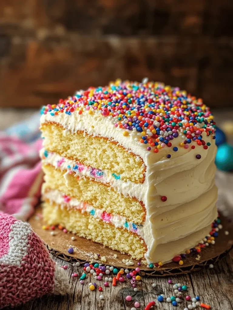 Imagine sinking your fork into a moist, fluffy slice of cake adorned with vibrant rainbow sprinkles, the aroma of vanilla filling the air—this is what you get with our Everyday Birthday Cheer Cake! This delightful cake brings the joy of birthdays to any occasion, inspiring happiness and cheer with every slice. Ideal for celebrations big and small, this recipe is perfect when you want to go beyond the ordinary and create something special. Let’s dive into this enticing cake that’s bound to steal the show!