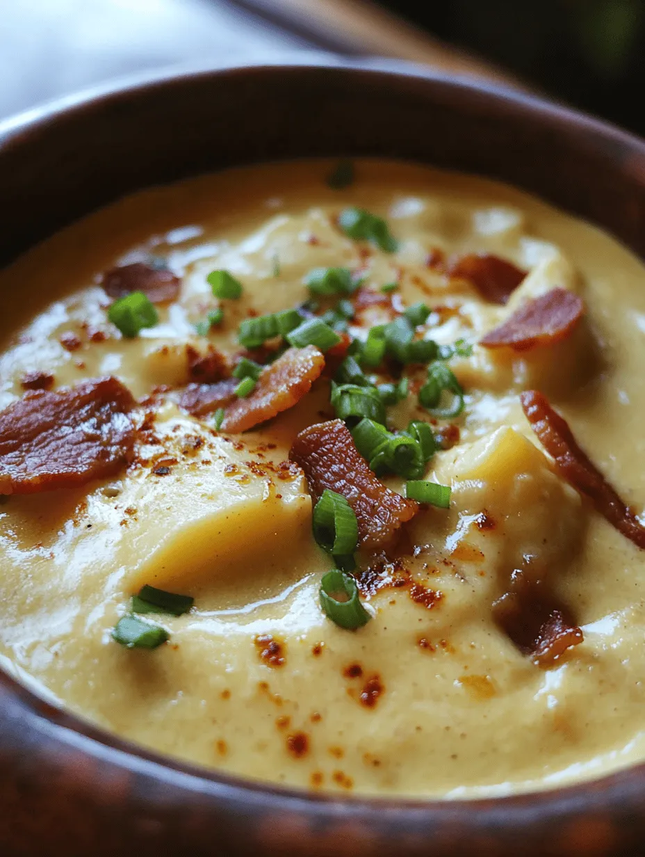 Nothing says comfort food quite like a bowl of Creamy Baked Potato Soup. Imagine a velvety smooth soup brimming with flavors of garlic and onion, enriched with creamy milk and cheese, and finished with crispy bacon bits. This hearty dish is perfect for chilly evenings – a real family favorite that brings everyone together around the table. Whether it’s a cozy night in or a gathering among friends, this soup guarantees to warm your belly and soul.