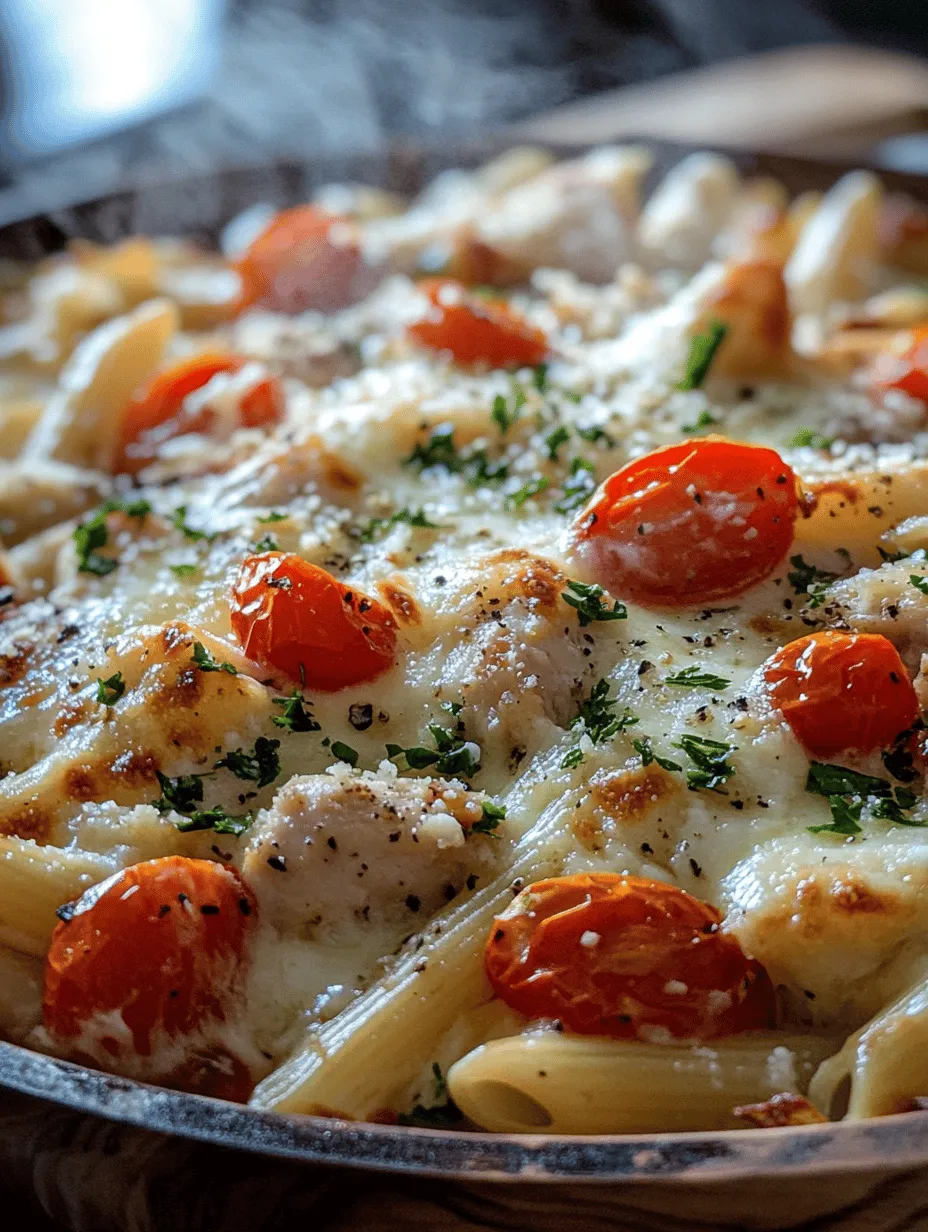 Garlic Parmesan Chicken Pasta Bake – Comfort Food at its Best!