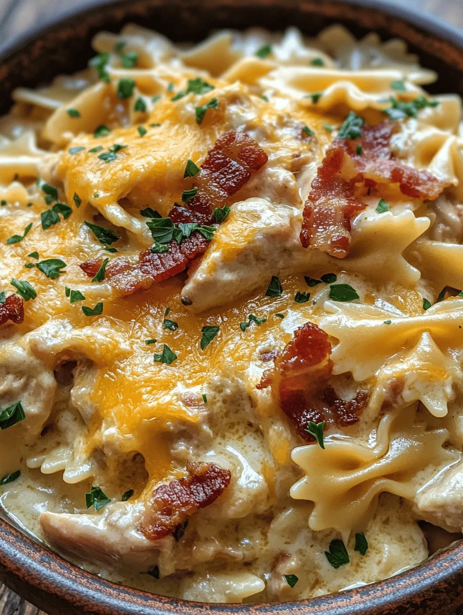 If you’re on the hunt for a deliciously creamy, savory, and satisfying dish that brings comfort to your dinner table, look no further than Creamy Chicken Bacon Ranch Pasta! This delightful recipe marries the rich flavors of tender chicken, crispy bacon, and zesty ranch seasoning, all enveloped in a luscious cream sauce. It’s a meal that perfectly encapsulates the essence of hearty home cooking while being surprisingly easy to prepare—a winning combination for busy weeknights or family gatherings.