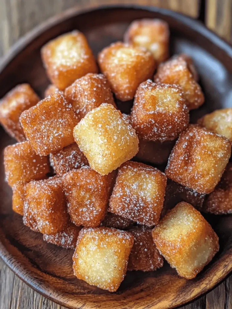 Imagine biting into a warm, fluffy churro, coated in cinnamon sugar, and then dunking it into a creamy vanilla glaze — pure bliss! These Air-Fried Churro Bites are a delightful twist on the traditional Spanish treat, offering a lighter yet equally tasty option for dessert lovers. Whether it's for a festive occasion or a cozy night at home, this churro recipe is bound to impress. Best of all, you can whip up this indulgent treat in just 30 minutes with minimal cleanup!