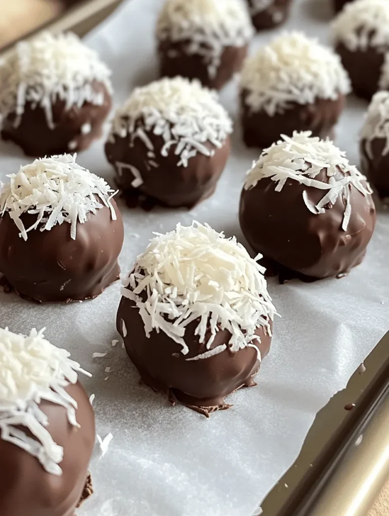 If you're in the mood for a sweet treat that embodies the joy of the holidays, look no further than these Chocolate Covered Coconut Snowball Truffles! Imagine biting into a soft, chewy coconut center, coated in rich, velvety dark chocolate. These little delights are perfect for gifting, parties, or simply indulging yourself. With just a few simple ingredients, they offer a unique blend of flavors and textures that are sure to enchant anyone who tries them. Plus, they're incredibly easy to make, making them a holiday favorite in our home!