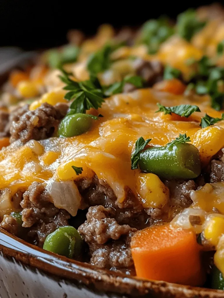 If you're on the hunt for a dish that brings warmth, satisfaction, and a bit of nostalgia to the dinner table, then look no further than Hobo Casserole! This hearty one-dish meal is not only packed with flavor but is also wonderfully easy to prepare. Perfect for busy weeknights or large family gatherings, this casserole combines ground beef with a melange of vegetables, spices, and creamy cheese, all baked to perfection. Remember the cozy feelings of home-cooked meals as a child? This casserole embodies that very essence, promising both deliciousness and simplicity.