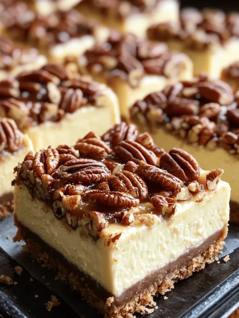 Imagine sinking your fork into a rich, creamy cheesecake, only to discover a delightful crunch of toasted pecans and a sweet, buttery topping that whispers comforting nostalgia. That's exactly what you'll experience with these Buttery Pecan Pie Cheesecake Bars! Perfectly blending the flavors of decadent cheesecake and traditional pecan pie, this dessert is sure to steal the spotlight at any gathering. Whether you're celebrating a holiday or simply indulging in a sweet treat at home, these bars are bound to become a favorite.