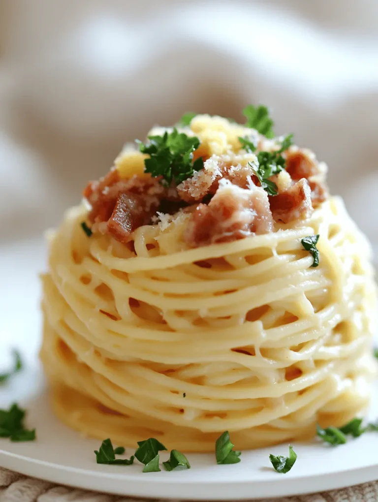 Imagine a plate of spaghetti twirling around your fork, coated in a luscious sauce that combines the rich creaminess of eggs and cheese with the savory crunch of pancetta and the freshness of spinach. This Spaghetti Carbonara with a Twist takes the classic Roman dish and elevates it to new heights with the addition of smoked Gouda, lemon zest, and vibrant greens. Perfect for family dinners or impressing guests, this recipe melds tradition with innovation to create an unforgettable dining experience!