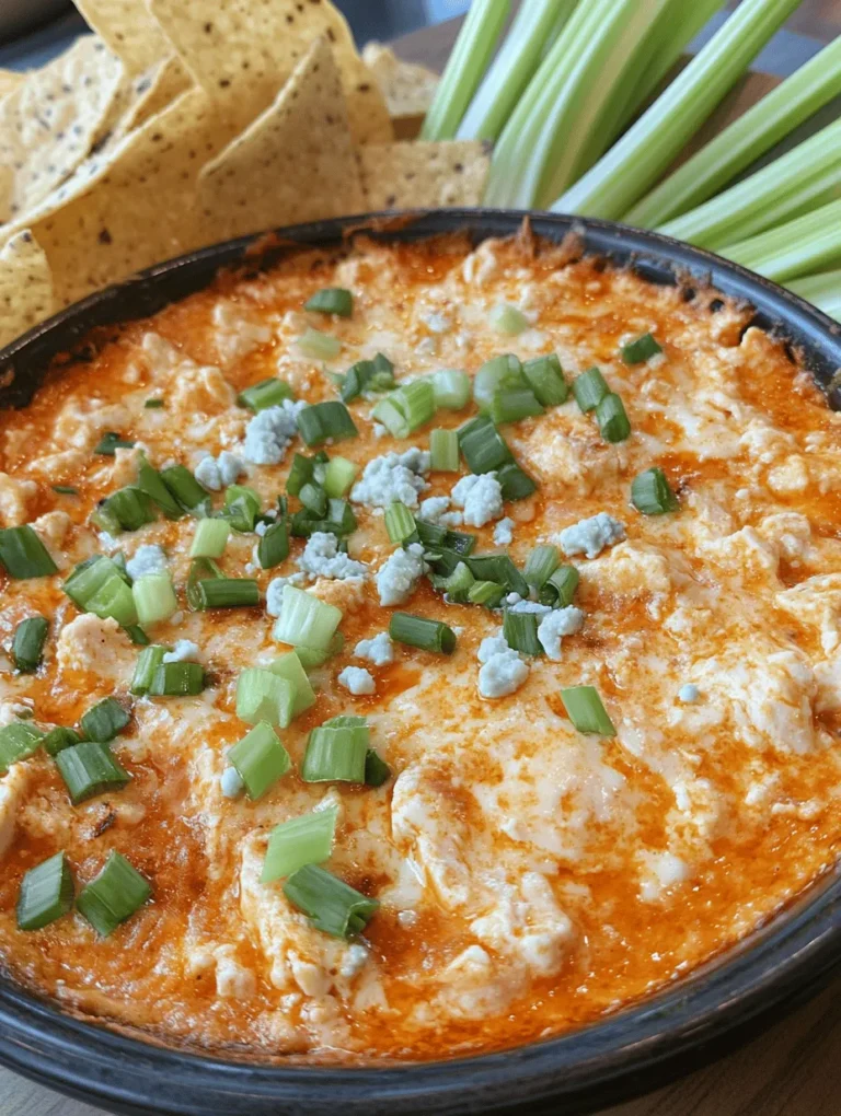 Get ready to indulge in a creamy, zesty delight with our Spicy Buffalo Chicken Dip Extravaganza! This dish is a game-day classic, perfect for parties, movie nights, or any casual gathering where flavor is a must. Imagine crispy tortilla chips dipped into a bubbling blend of shredded chicken, cheese, and spicy buffalo sauce—a medley that will surely tantalize your taste buds! Not only is it delicious, but it's incredibly easy to whip up, making it a staple in my kitchen that never disappoints!