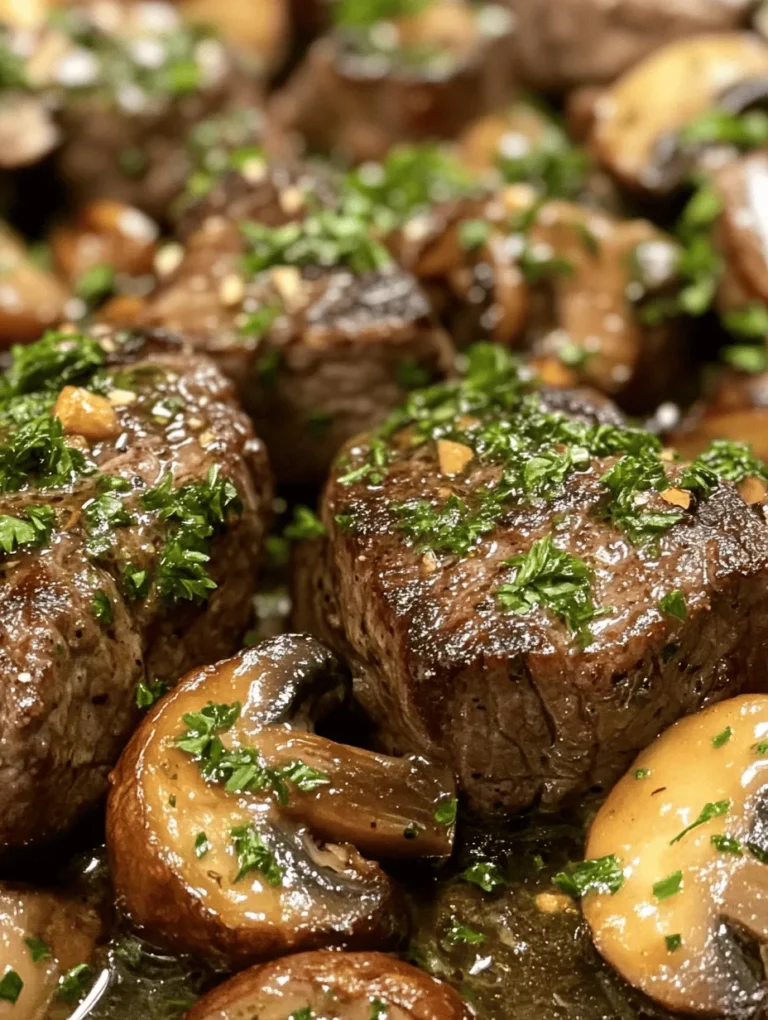 Imagine sinking your teeth into tender, juicy steak tips, lavishly coated in a rich and creamy mushroom sauce infused with savory herbs. This Savory Herb Butter Steak Tips with Creamy Mushroom Sauce will sweep you off your feet with its aromatic flavors and indulgent textures. Great for a casual family dinner or a special occasion, this dish takes less than 30 minutes to prepare, making it not only delicious but also quick!