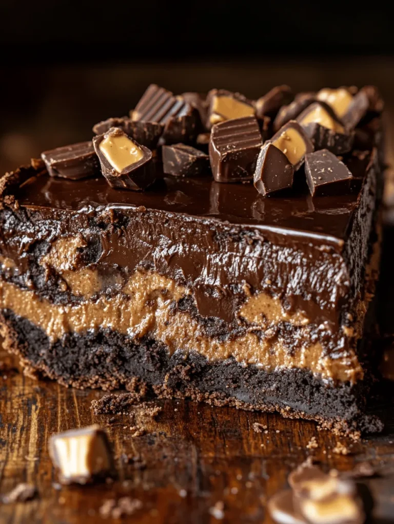 If you're in the mood for a dessert that takes chocolate and peanut butter to the next level, then this Triple Chocolate Reese’s Brownie Pie is a must-try! Imagine sinking your fork into layers of rich brownie, smooth creamy peanut butter filling, and a luscious dark chocolate topping, all topped off with chunks of Reese’s Peanut Butter Cups. This over-the-top dessert is perfect for special occasions or just a Saturday night treat when you need to indulge your sweet tooth.