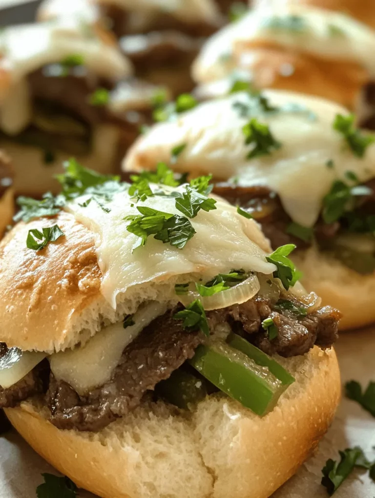 Are you ready to dive into a mouthwatering recipe that takes a classic American favorite and transforms it into an irresistible party snack? Enter Philly Cheesesteak Sliders! These delightful mini sandwiches pack all the flavor of the traditional Philadelphia cheesesteak but are perfectly portioned for sharing. Whether you're hosting a game day gathering, a casual get-together, or simply craving something savory, these sliders are sure to be a hit.