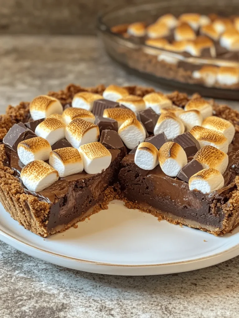 Imagine the delightful blend of rich, fudgy brownie topped with gooey chocolate and perfectly toasted marshmallows, all nestled within a graham cracker crust. Introducing the Best S'mores Brownie Pie Recipe – a delicious twist on the classic campfire treat! This decadent dessert is perfect for any occasion and guarantees to leave your guests in awe. Whether it's a family gathering, a potluck, or a cozy evening at home, this recipe will make your sweet tooth dance with joy!